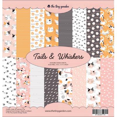 The Tiny Garden Designpapier - Tails & Whiskers